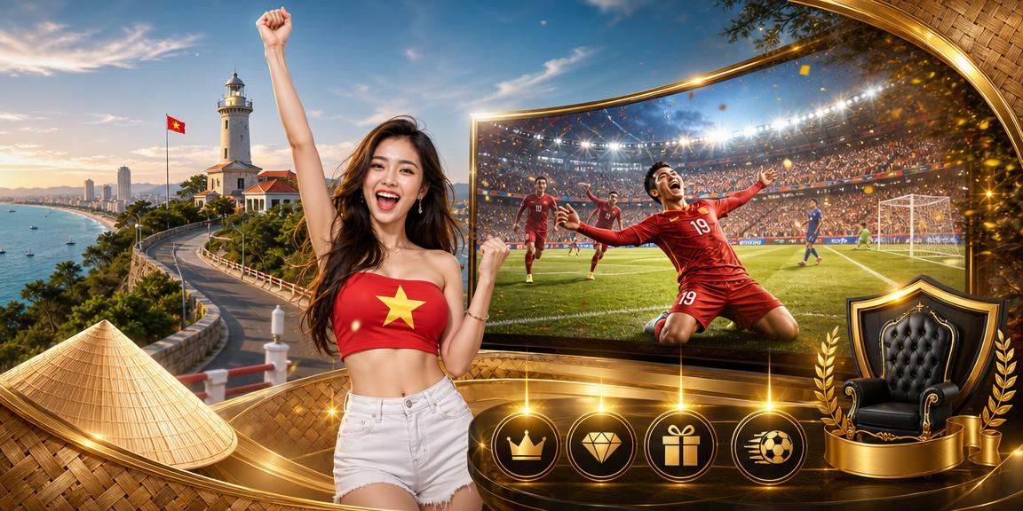 Nhóm bạn trẻ Việt Nam cùng xem bóng đá và theo dõi kèo thể thao trên điện thoại